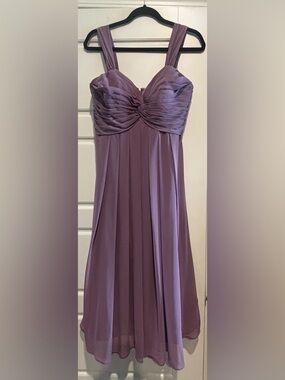 Azazie Mauve Satin Dress (Mauve)